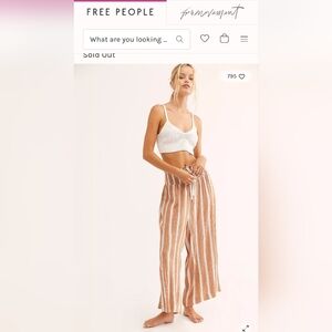Free People Intimately All Weekend Long Pants, EUC, Sz S